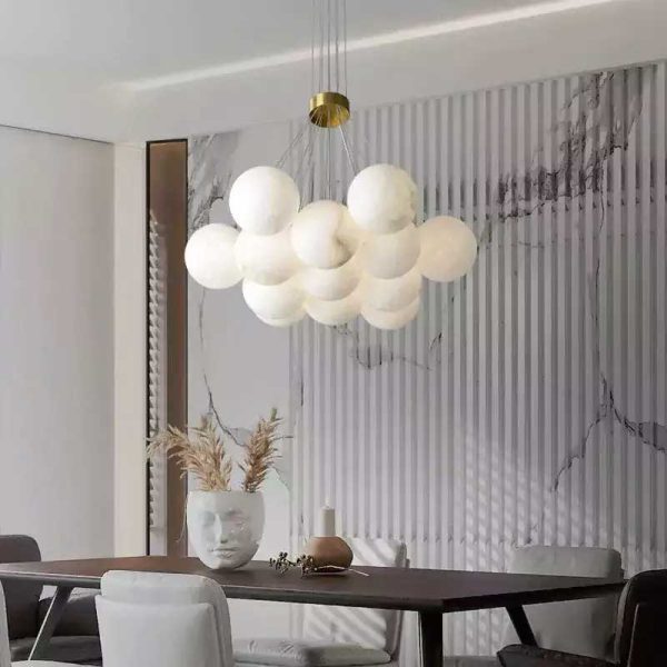 Alabaster Global Ceiling Pendant
