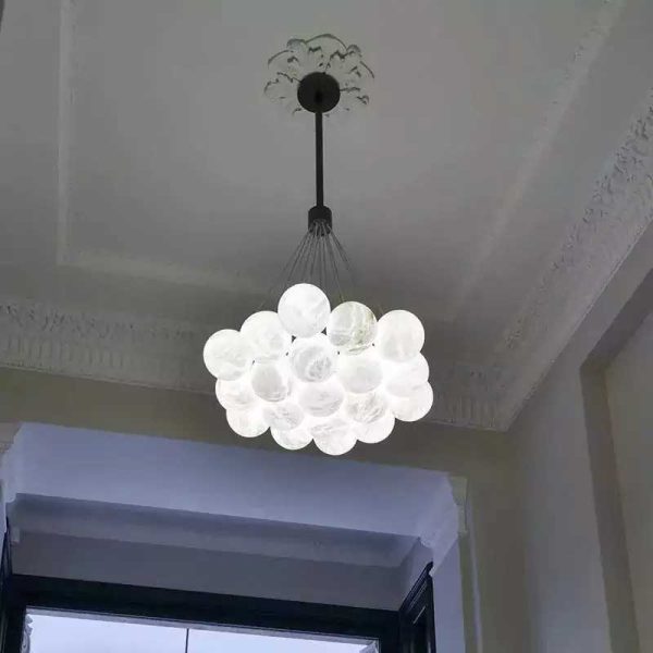 Alabaster Global Ceiling Pendant