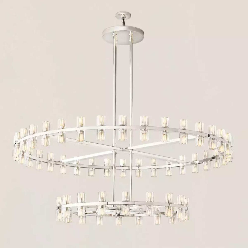 Arcachon LED Round Two Tier Chandelier 60