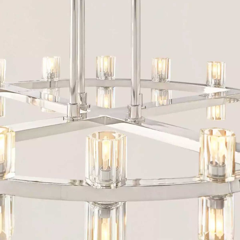 Arcachon LED Round Two Tier Chandelier 60