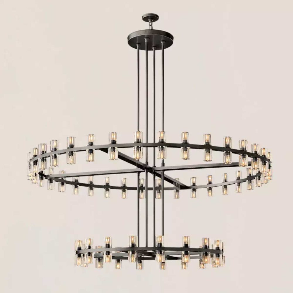 Arcachon LED Round Two Tier Chandelier 60