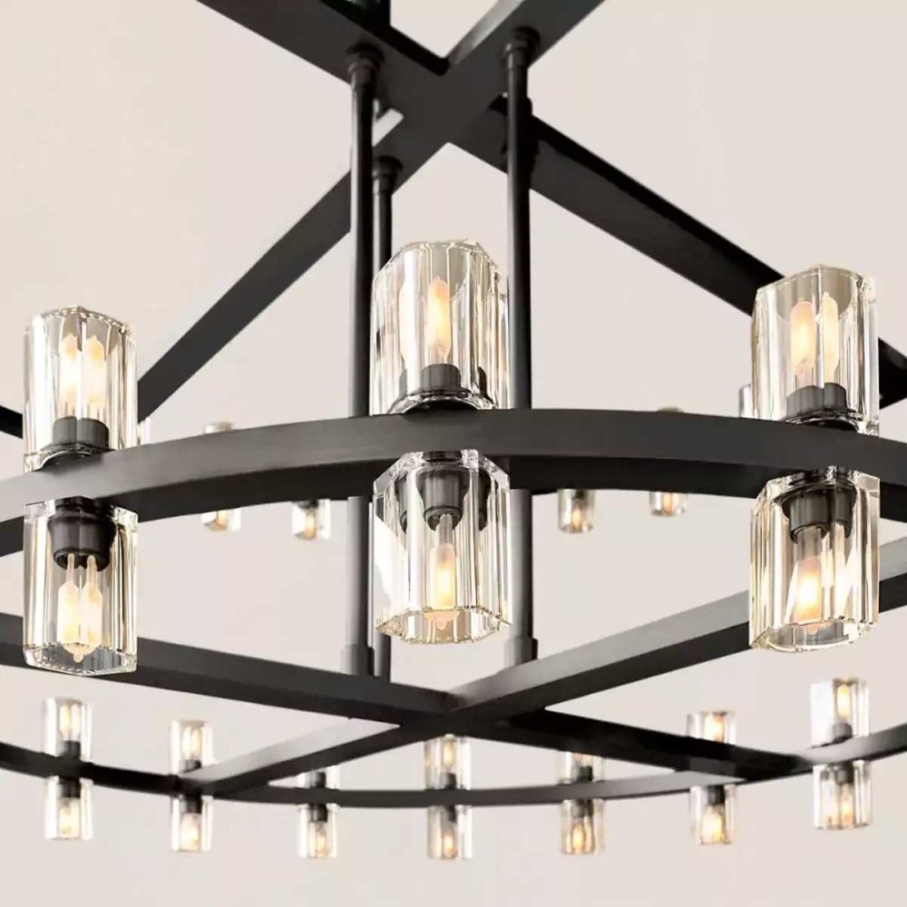 Arcachon LED Round Two Tier Chandelier 60