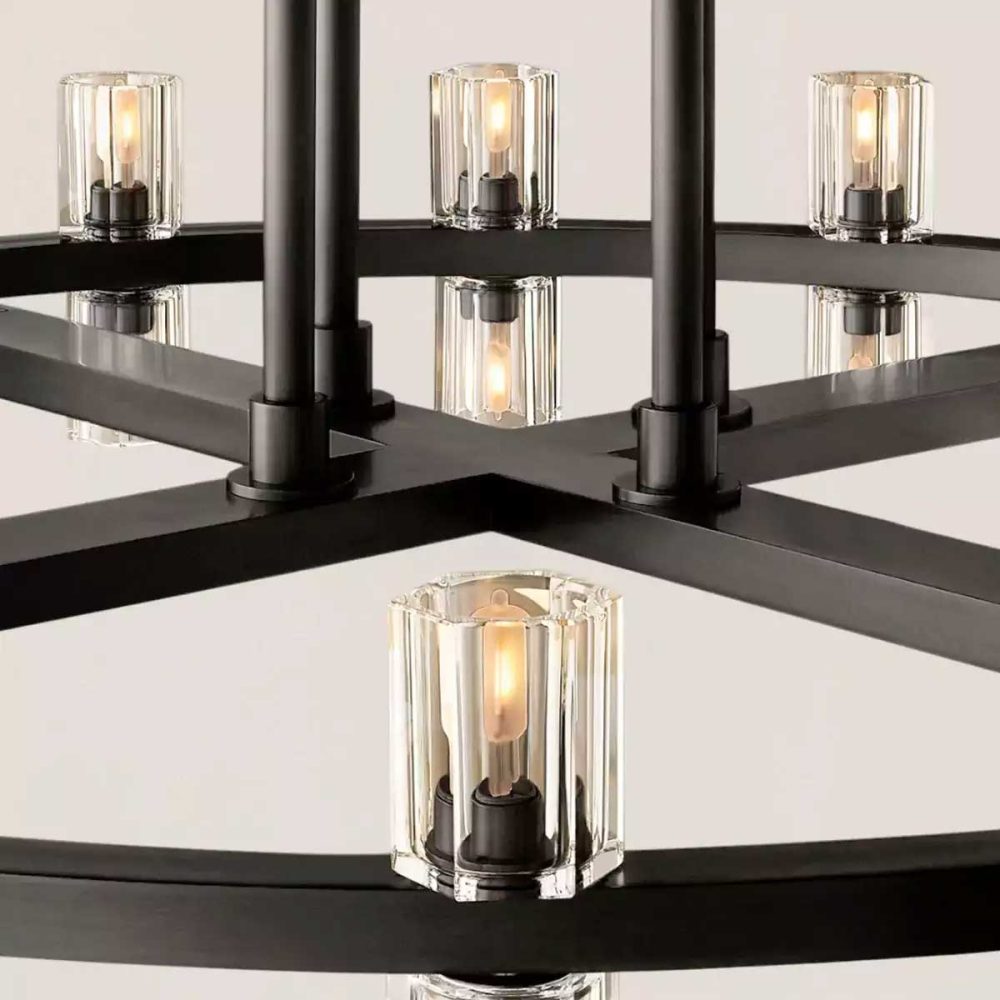 Arcachon LED Round Two Tier Chandelier 60