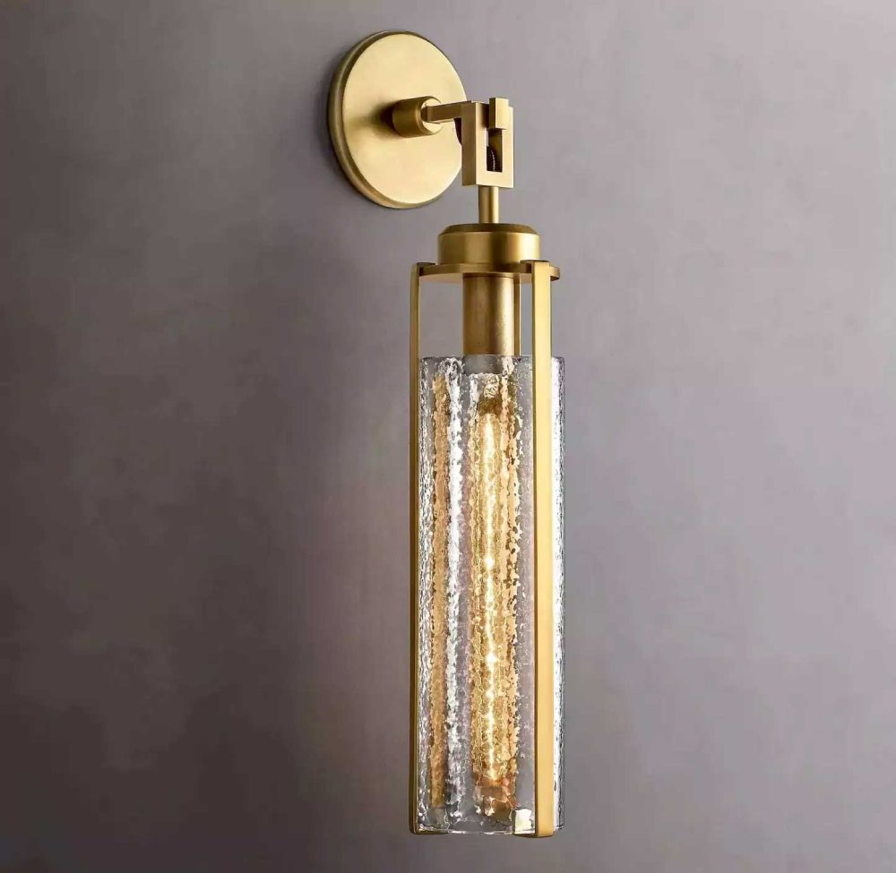 Arpege Glass Shade Cylinder Sconce