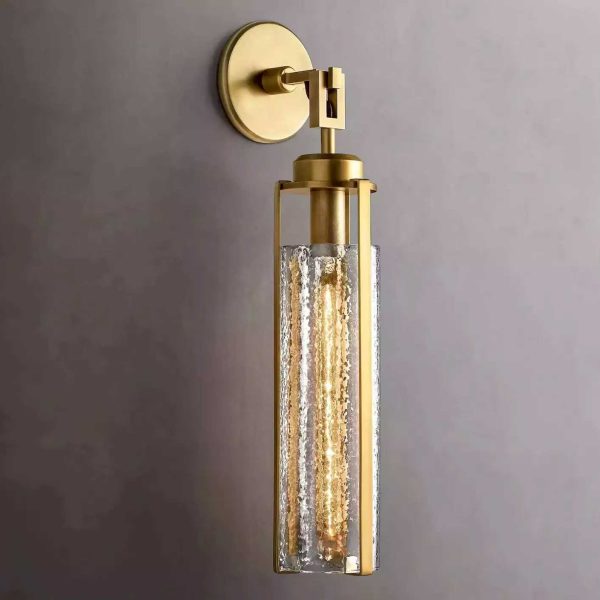 Arpege Glass Shade Cylinder Sconce