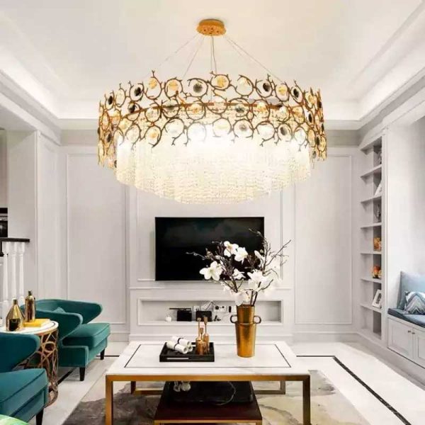 Art Dining Crystal Branch Chandelier