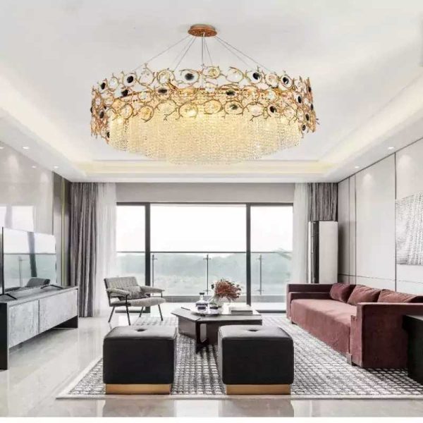 Art Dining Crystal Branch Chandelier