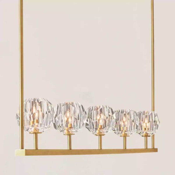 Boule De Cristal Clear Glass Linear Chandelier 48