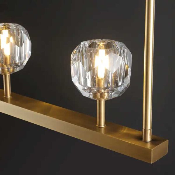 Boule De Cristal Clear Glass Linear Chandelier 48