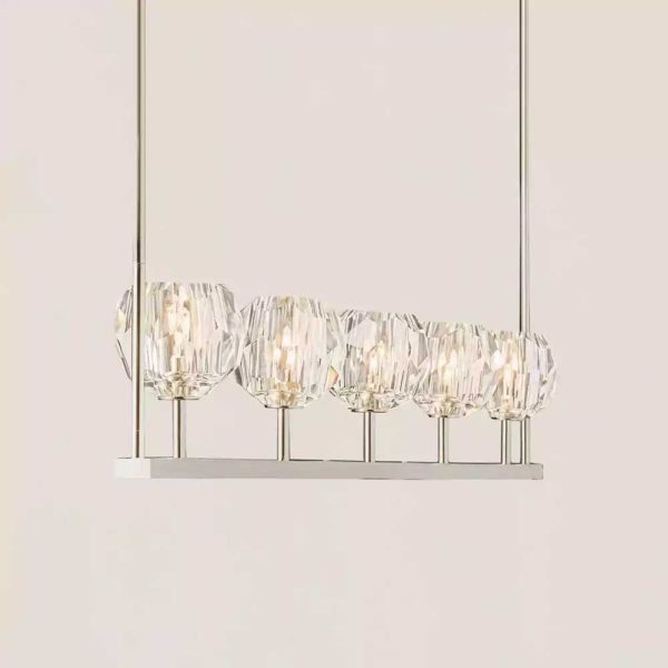 Boule De Cristal Clear Glass Linear Chandelier 48
