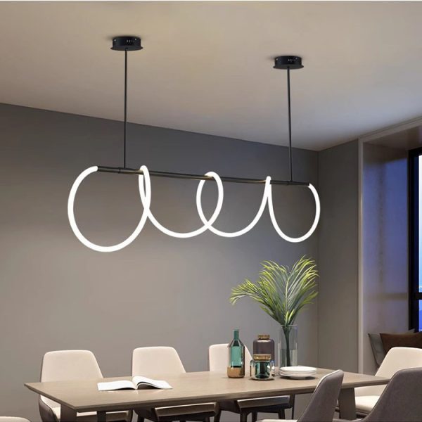Flexible LED Linear chandelier
