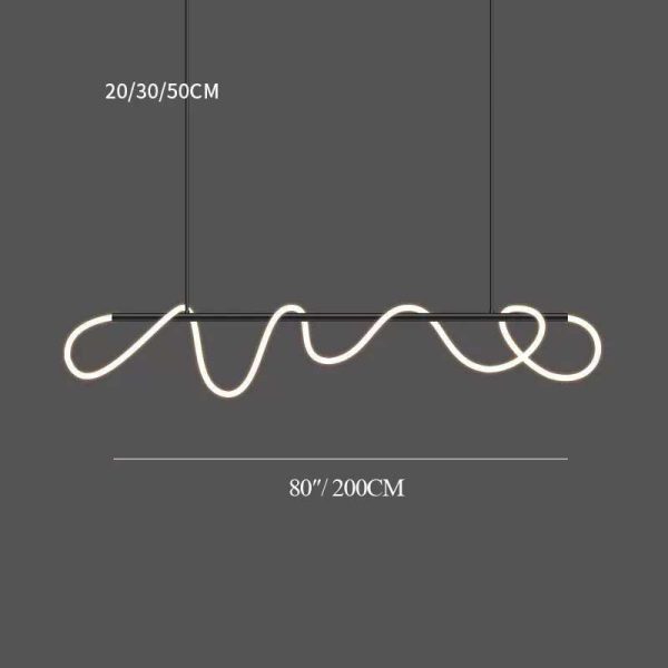 Flexible LED Linear chandelier