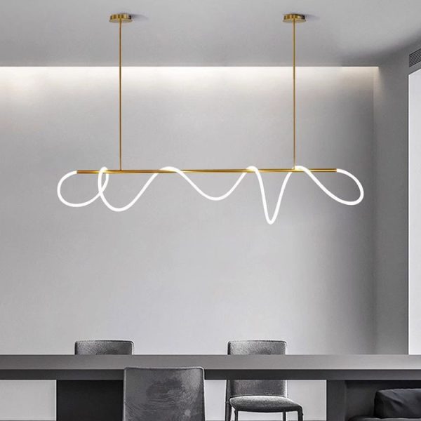 Flexible LED Linear chandelier