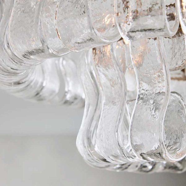 Ghiaccio Glass Flush Mount