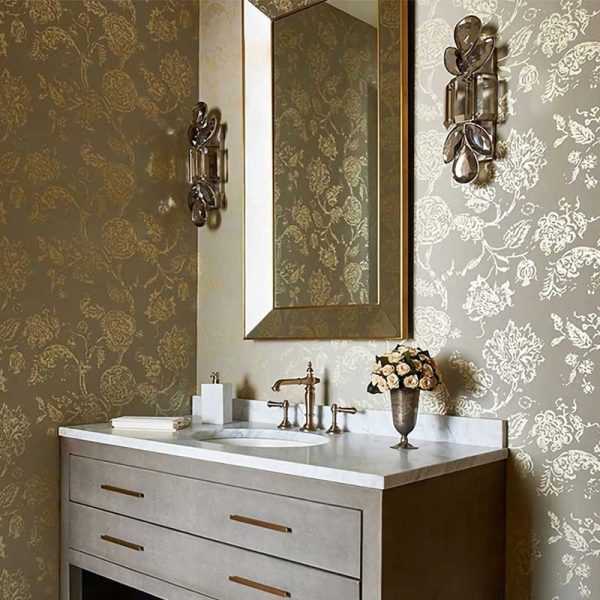Lloyd Brass Large Jewelry Crystal Wall Sconce