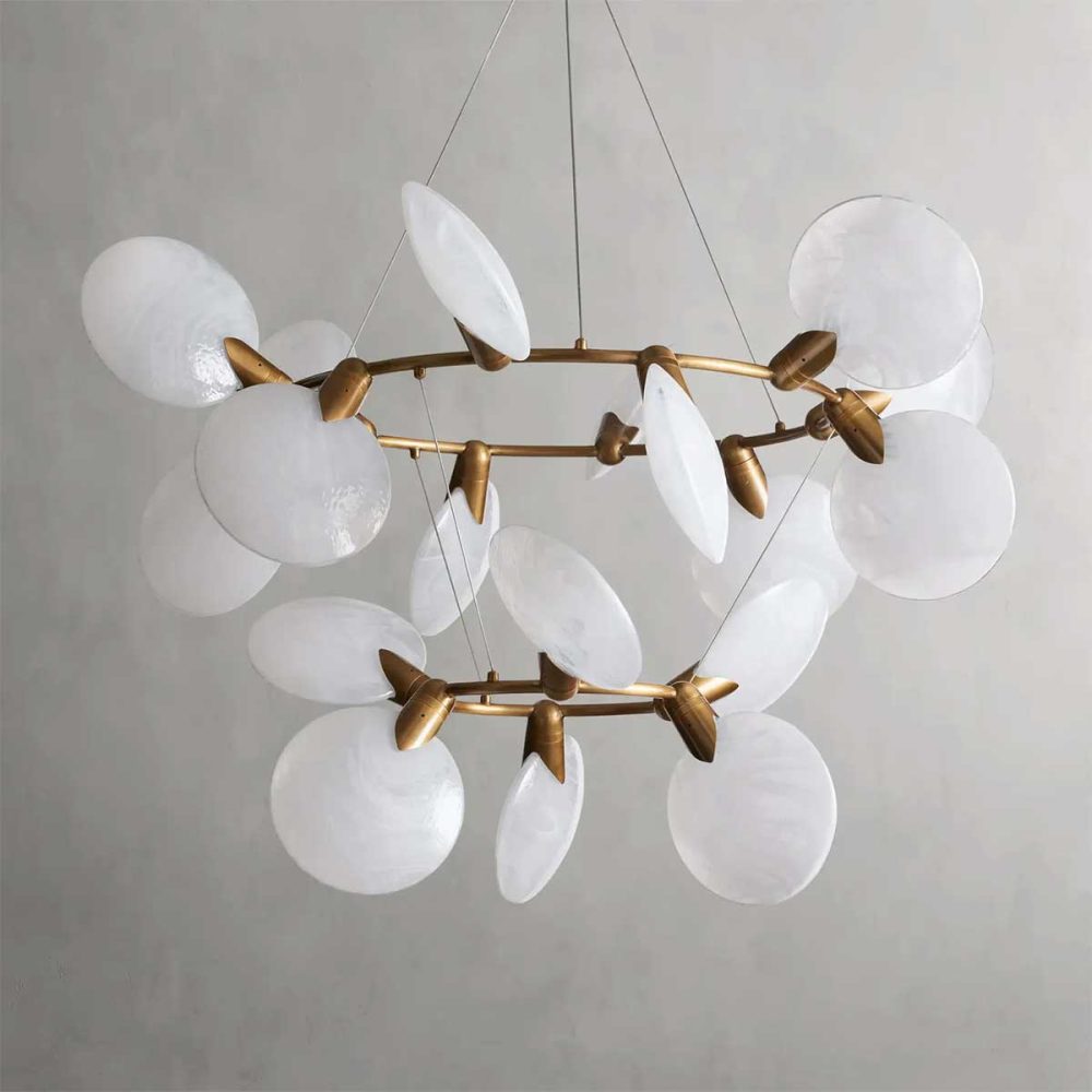 Lyla two tier Halo chandelier