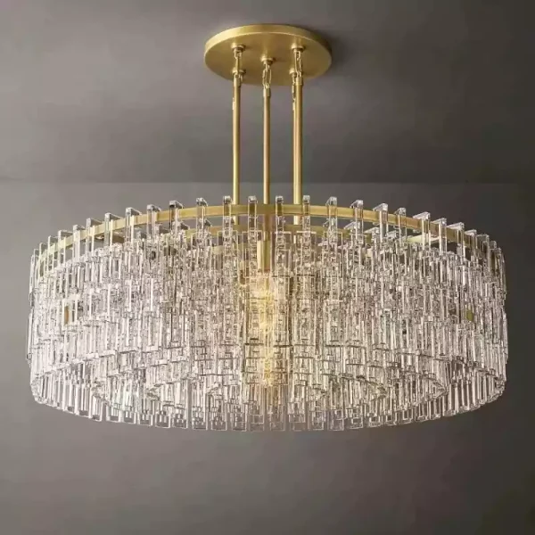 MARIGNAN ROUND CHANDELIER 48 brass