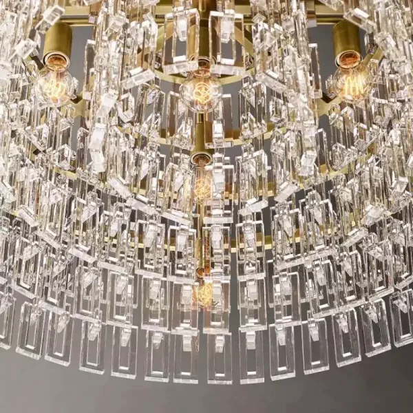 MARIGNAN ROUND CHANDELIER 48 brass