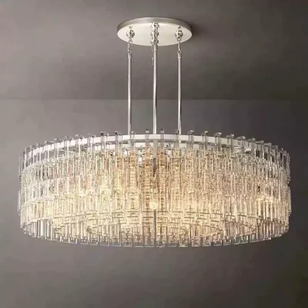 MARIGNAN ROUND CHANDELIER 48 nickel