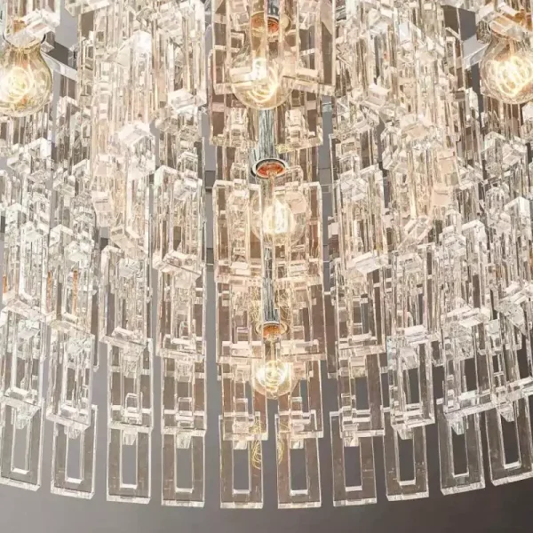 MARIGNAN ROUND CHANDELIER 48 nickel