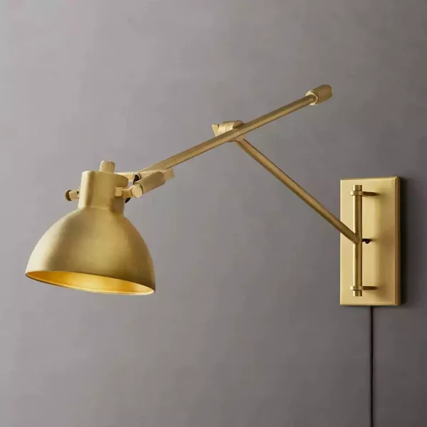 Machinist Swing-Arm Task Wall Sconce