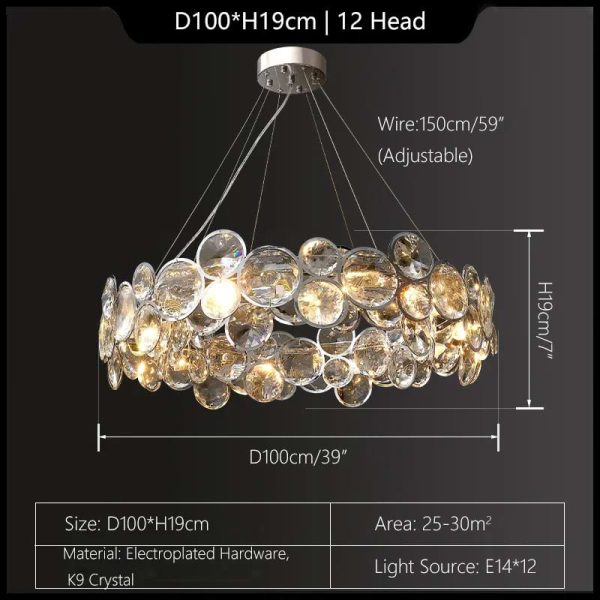 Opal Unique Elegance Crystal Chandelier