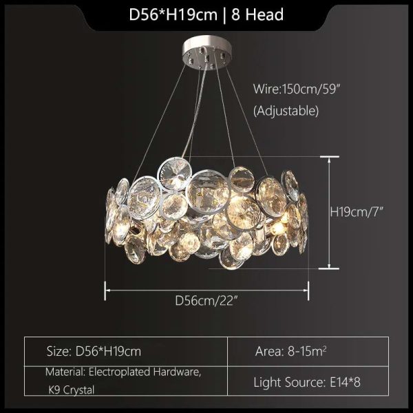 Opal Unique Elegance Crystal Chandelier