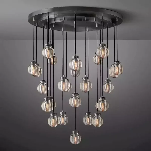 PEARL ROUND CHANDELIER 38