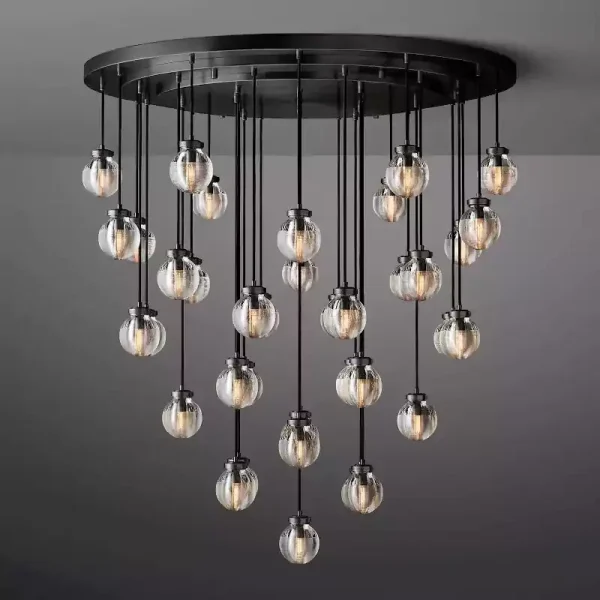 PEARL ROUND CHANDELIER 48
