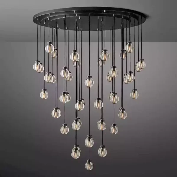 Pearl Round Chandelier 60