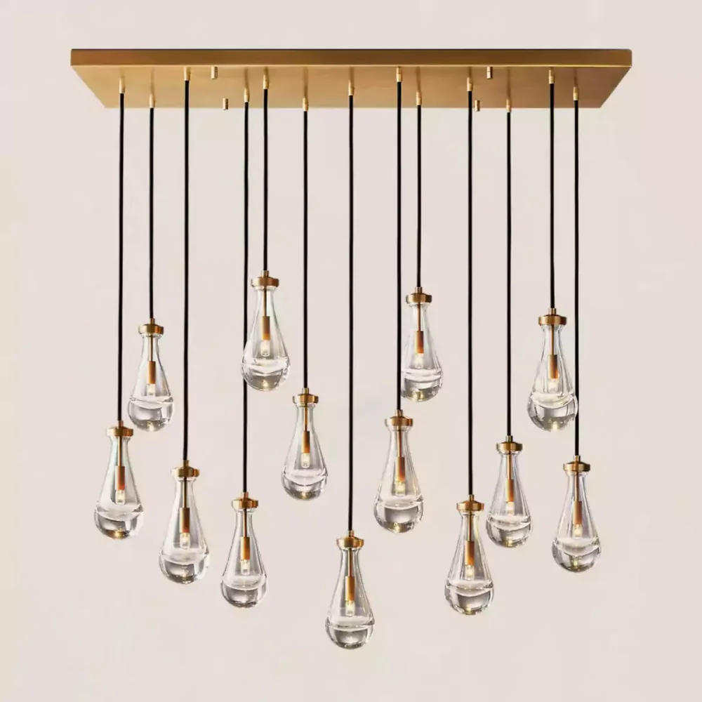RAIN RECIANGULAR CHANDELIER 54