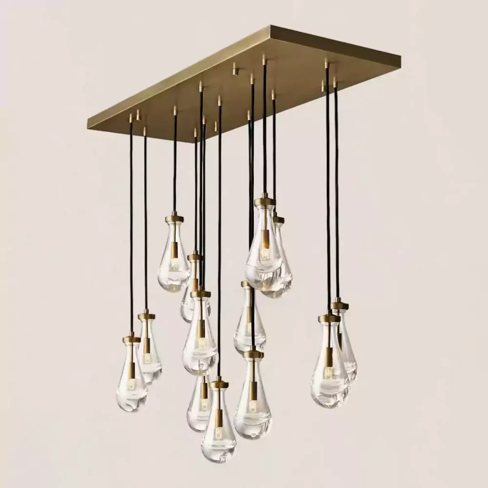 RAIN RECIANGULAR CHANDELIER 54