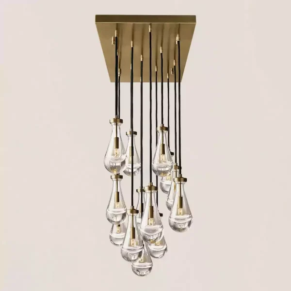 RAIN RECIANGULAR CHANDELIER 54
