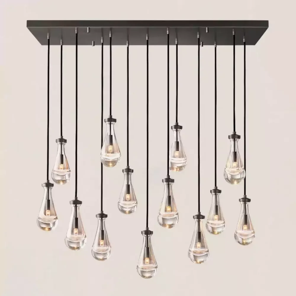 RAIN RECIANGULAR CHANDELIER 54