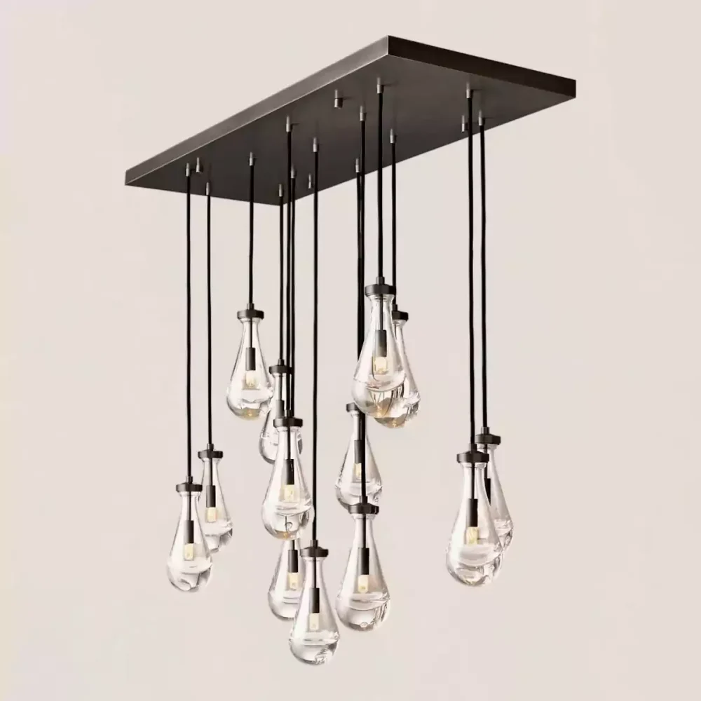 RAIN RECIANGULAR CHANDELIER 54