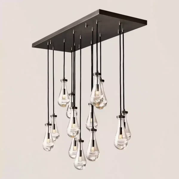 RAIN RECIANGULAR CHANDELIER 54
