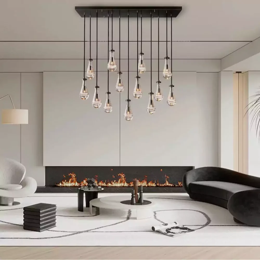 RAIN RECIANGULAR CHANDELIER 54