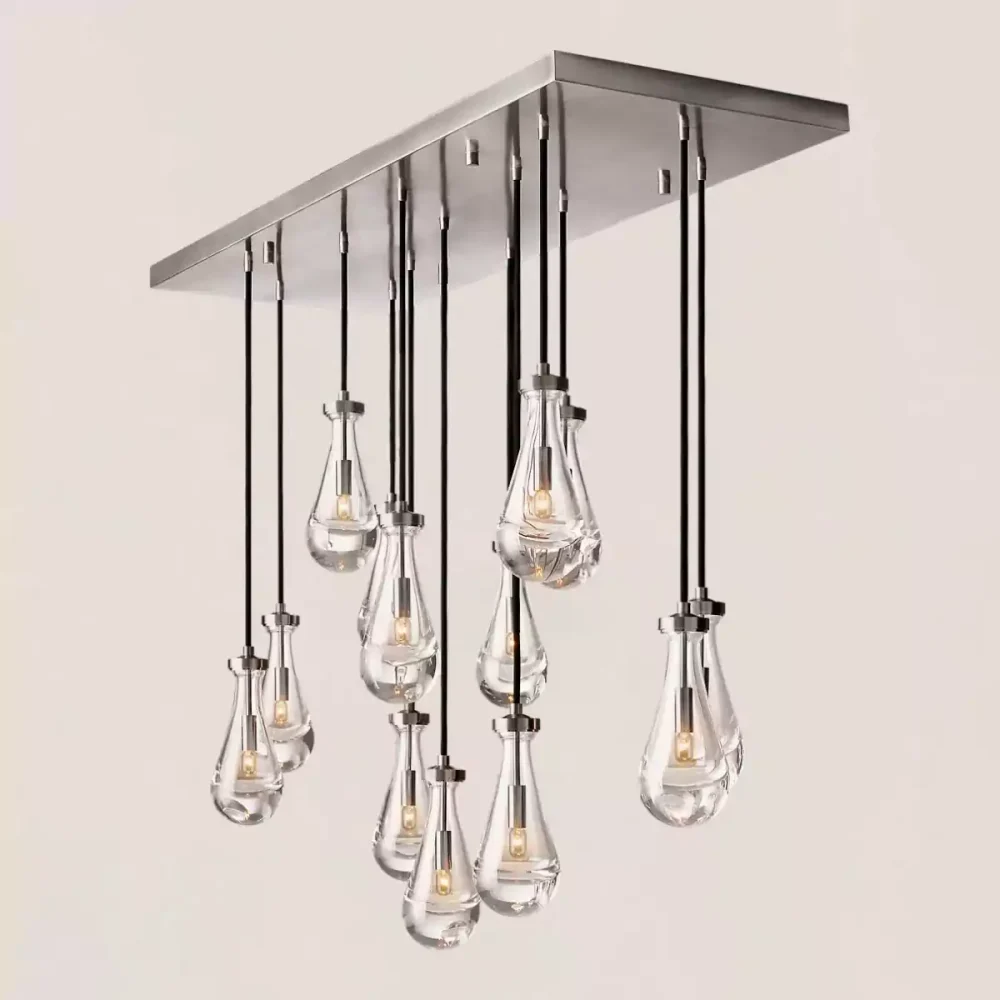 RAIN RECIANGULAR CHANDELIER 54
