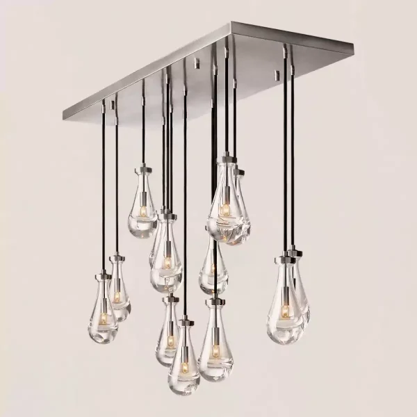 RAIN RECIANGULAR CHANDELIER 54