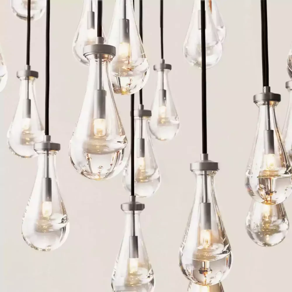 RAIN RECIANGULAR CHANDELIER 54