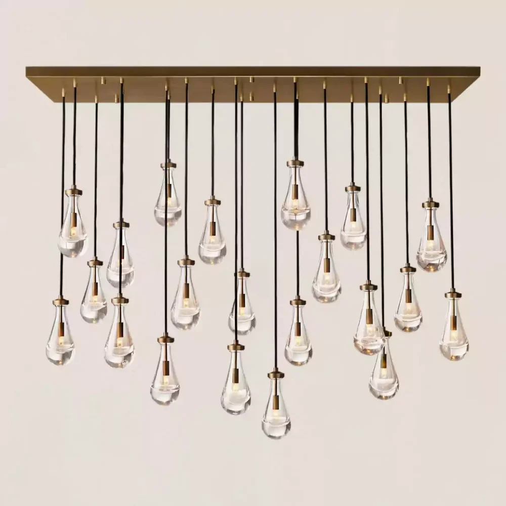 RAIN RECIANGULAR CHANDELIER 72