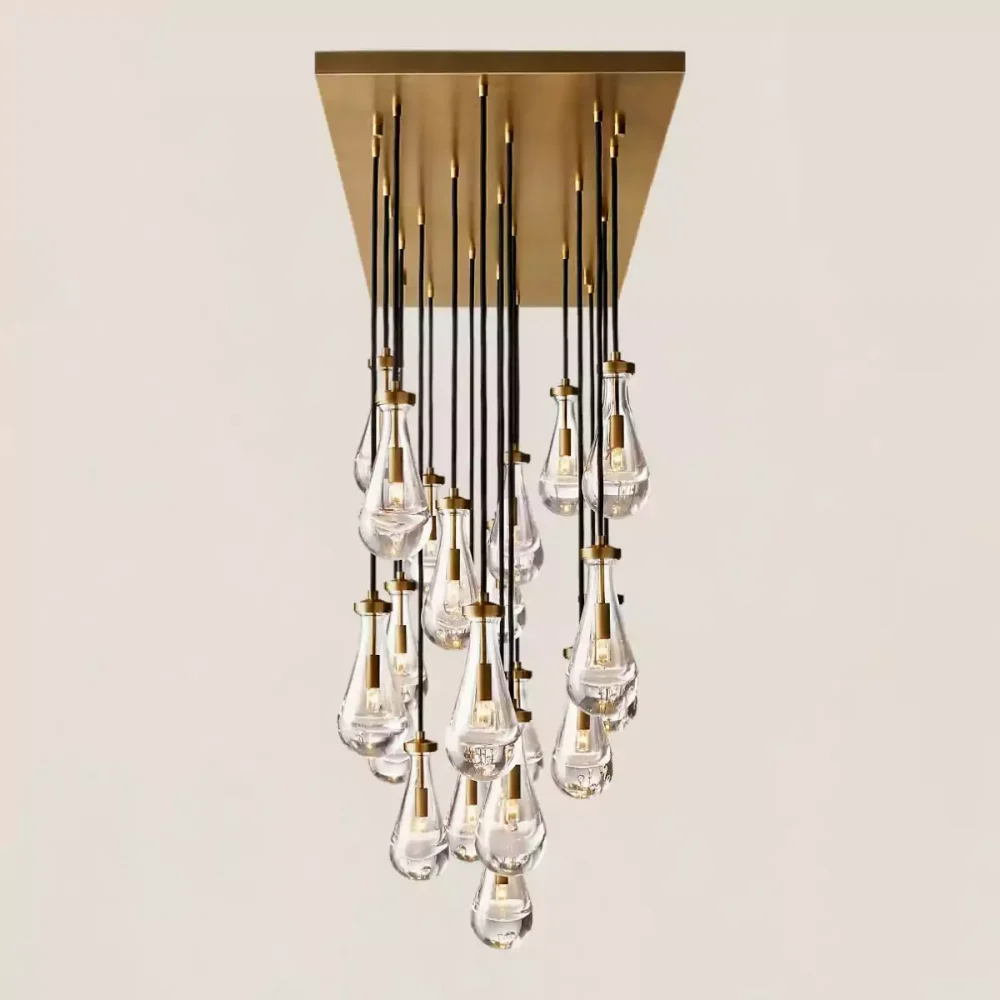 RAIN RECIANGULAR CHANDELIER 72