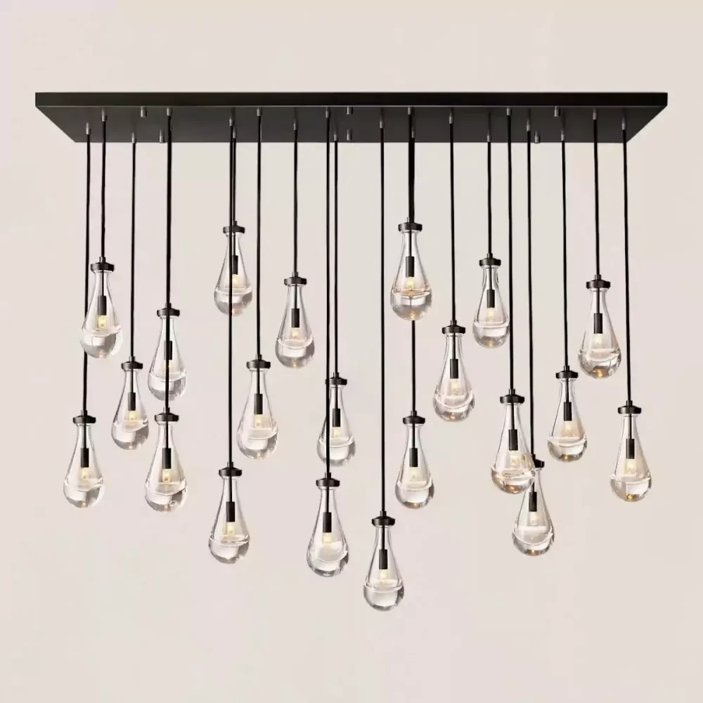 RAIN RECIANGULAR CHANDELIER 72