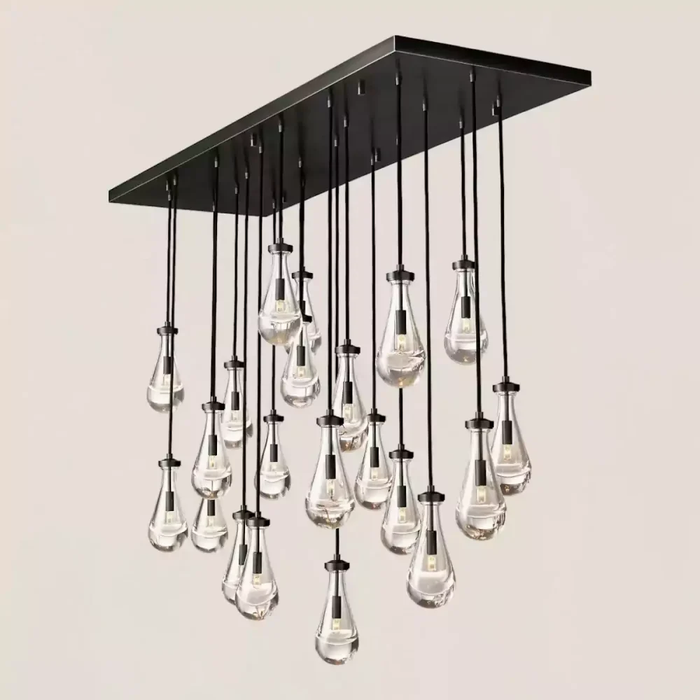RAIN RECIANGULAR CHANDELIER 72