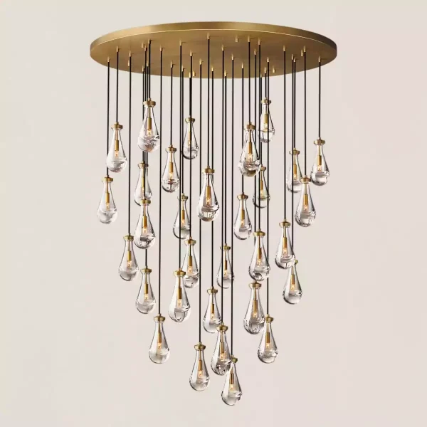RAIN ROUND CHANDELIER 60