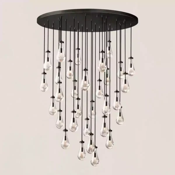 RAIN ROUND CHANDELIER 60