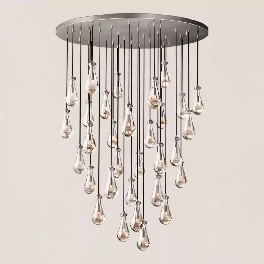 RAIN ROUND CHANDELIER 60