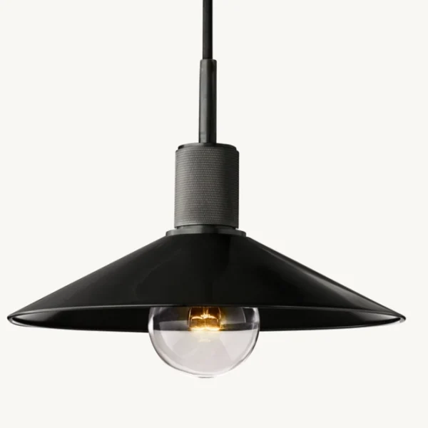 UTILITAIRE METAL SLOPE SHADE PENDANT bronze