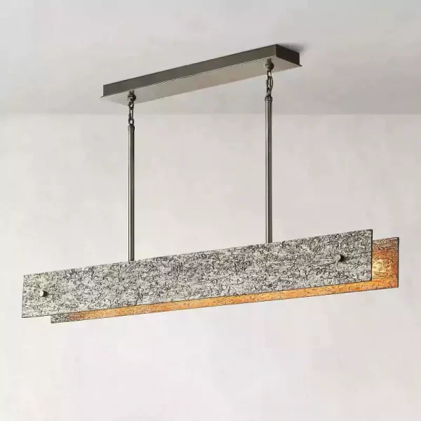 VOUVRAY LINEAR CHANDELIER 54 pewter