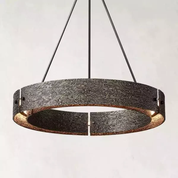 VOUVRAY ROUND CHANDELIER 36 bronze